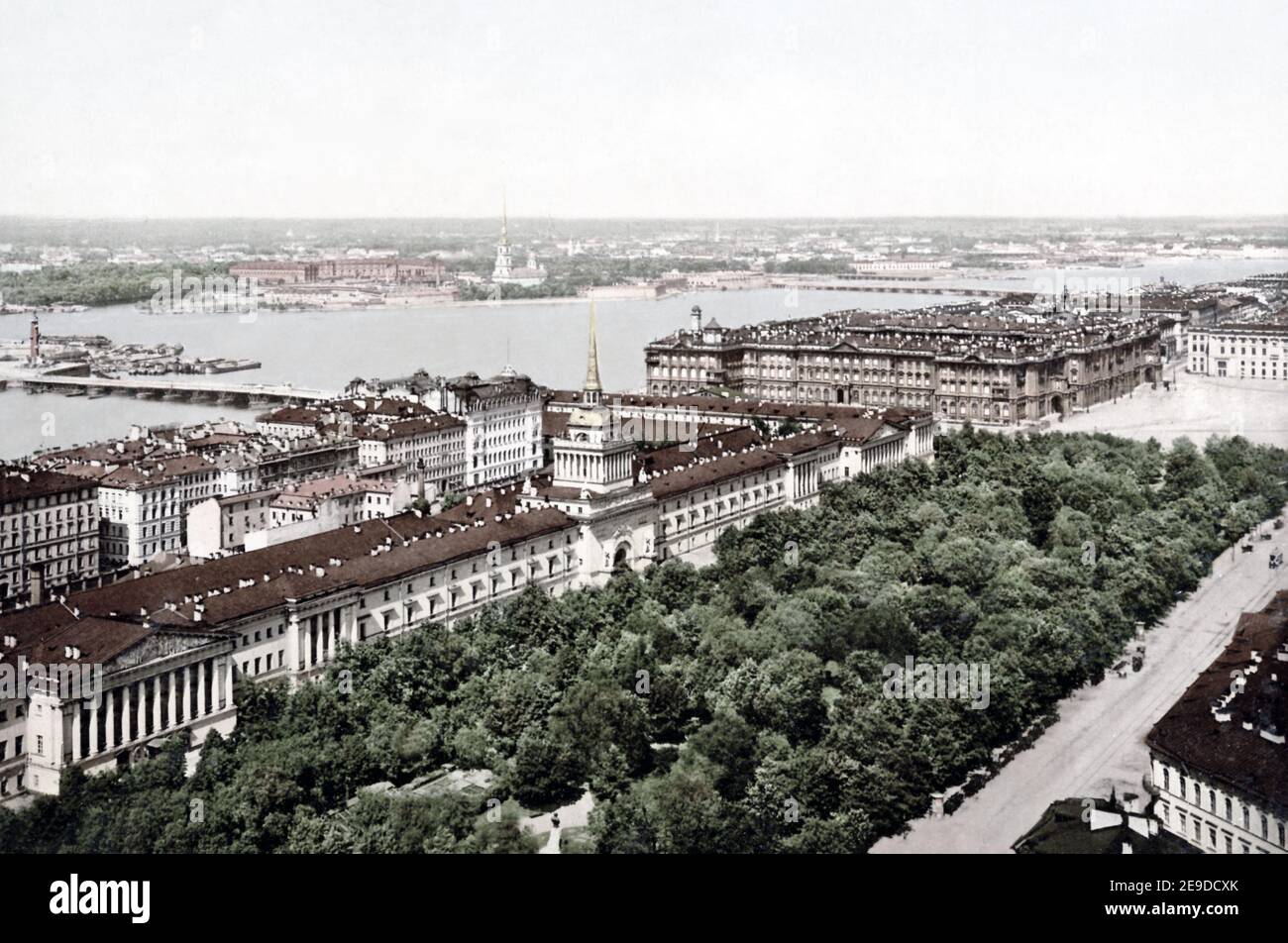 Late 19th Century Photograph Rooftop View Of St Petersburg Russia late-19th-century-photograph-rooftop-view-of-st-petersburg-russia