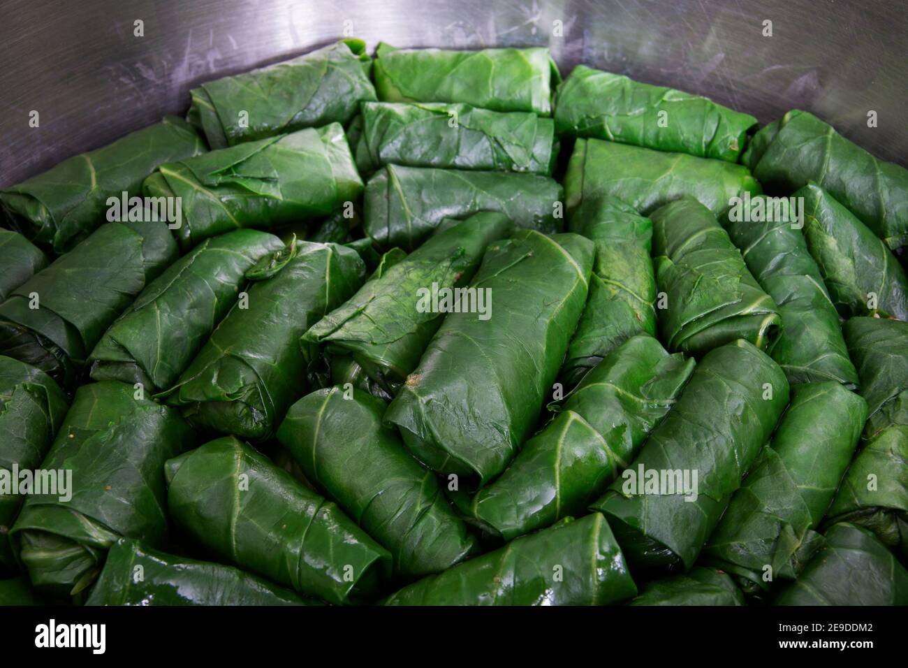 Collard Greens stuffed. Collard Greens stuffed with meat and rice