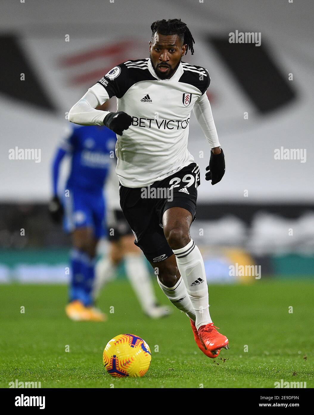 Fulham S Andre Frank Zambo Anguissa During The Premier League Match At Craven Cottage London Picture Date Wednesday February 3 21 Stock Photo Alamy
