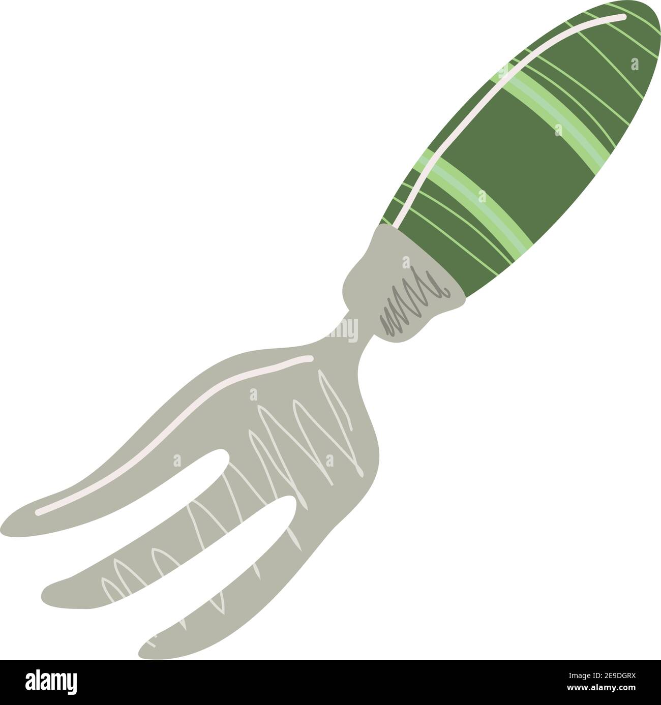 garden rake tool white background vector illustration Stock Vector ...