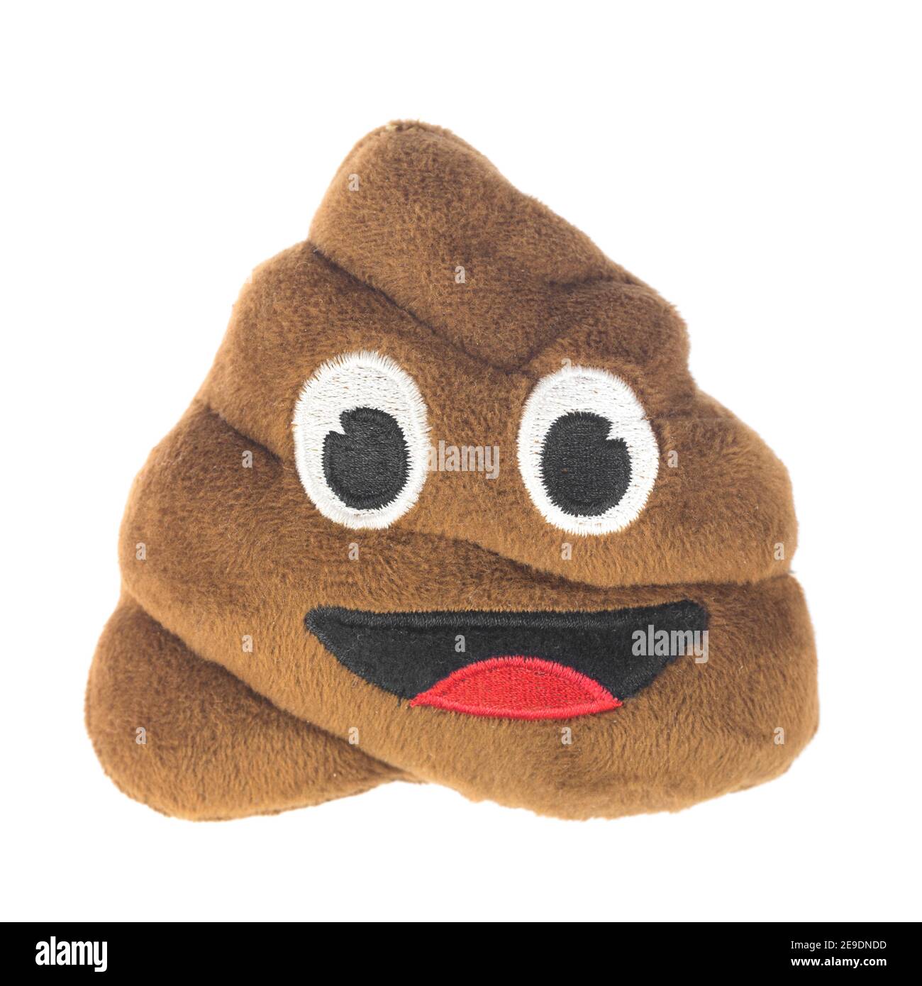 Pile of poo emoticon soft pillow Stock Photo