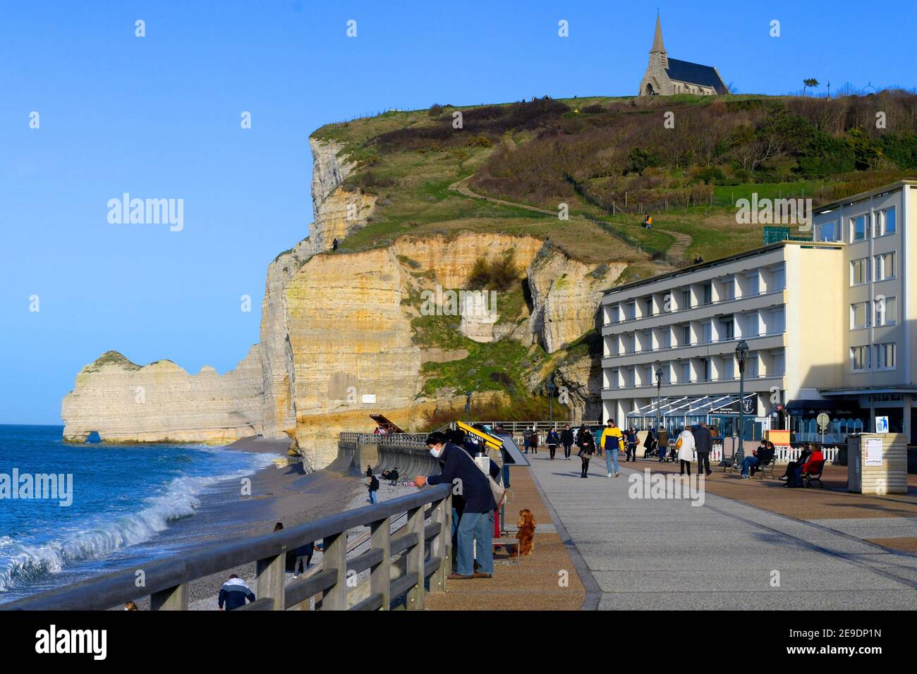 The cliffs of Etretat on the Normandy coast,France Stock Photo - Alamy