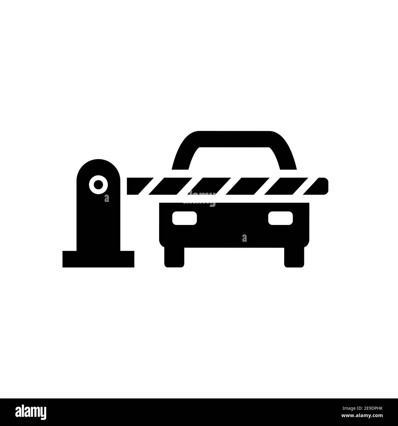 Car and parking security barrier gate vector icon Stock Vector Image ...