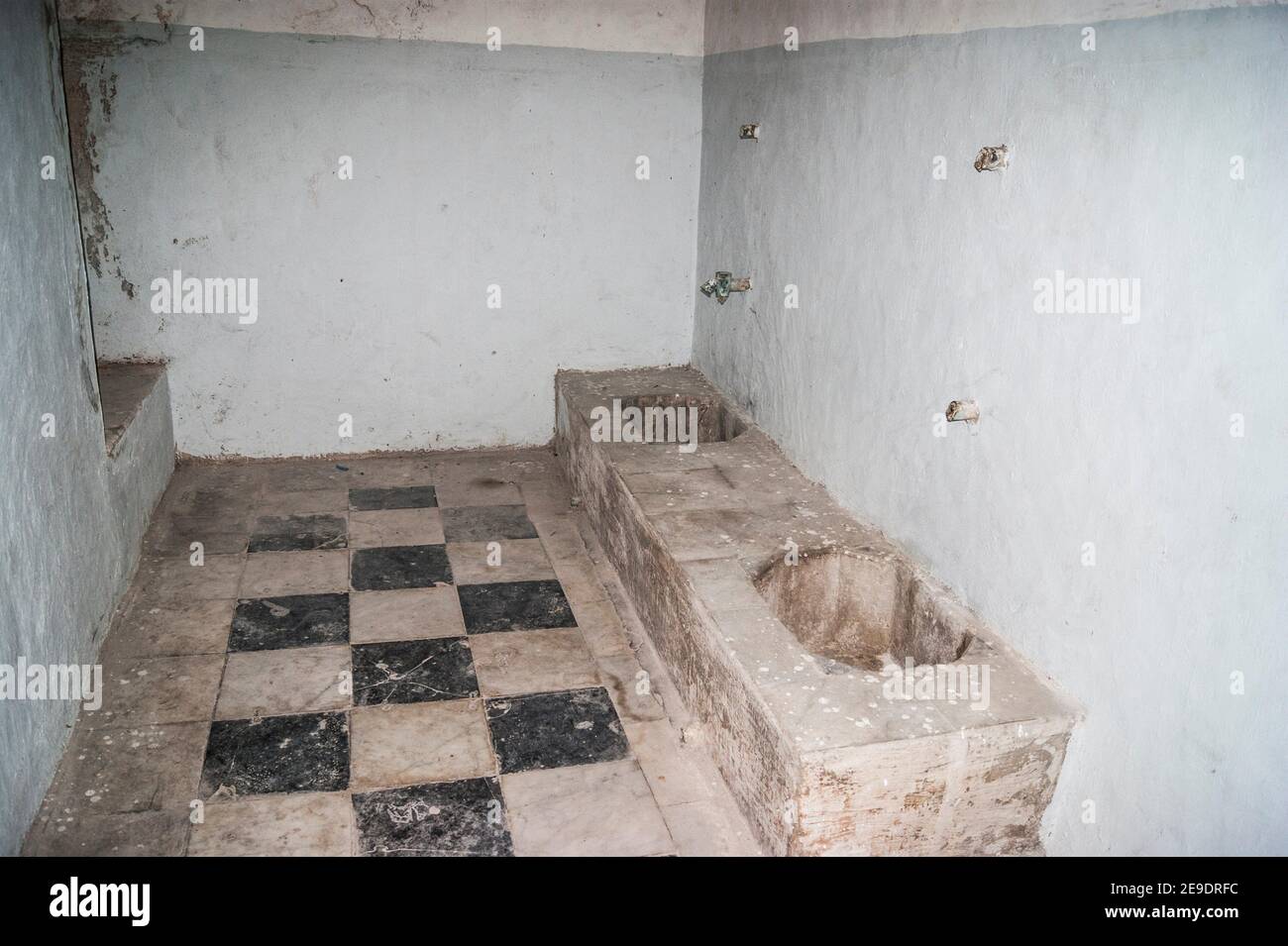 Interior of Hamamni Persian Baths. Stone Town, Zanzibar City, Zanzibar, Tanzania, Africa. Stock Photo