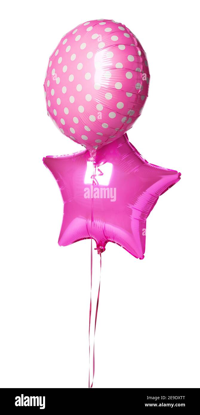 Bright colorful balloons isolated on white background Stock Photo - Alamy