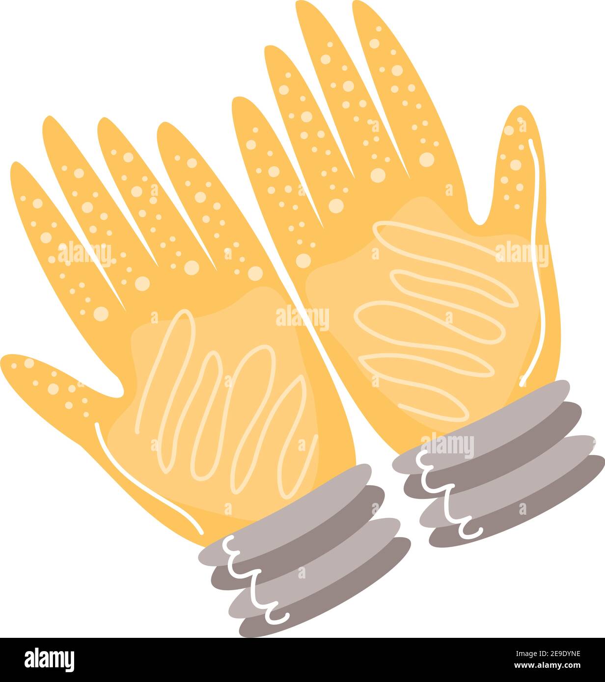 garden gloves tool and equipment vector illustration Stock Vector Image ...