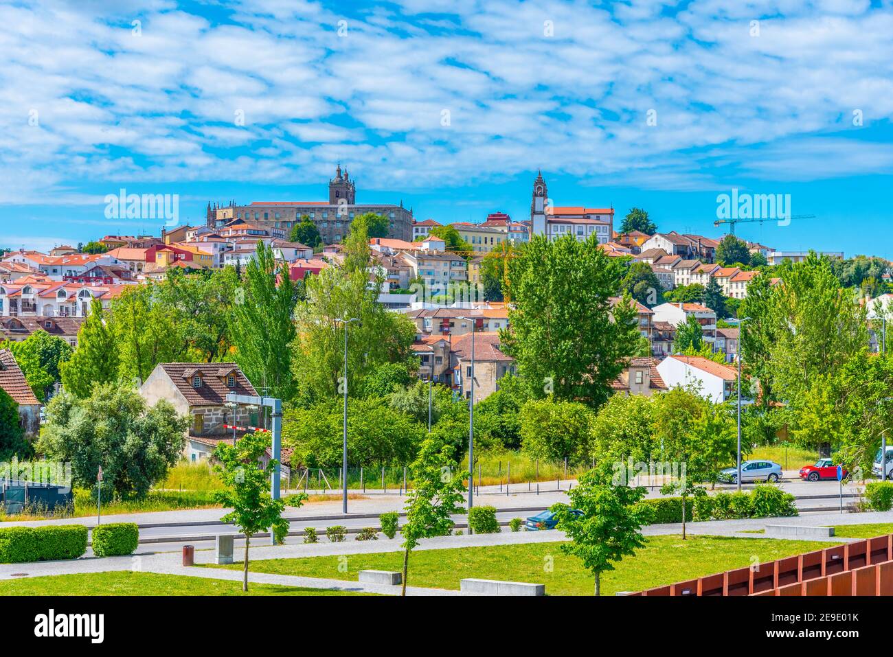 View of cityscape of Viseu, Portugal Stock Photo