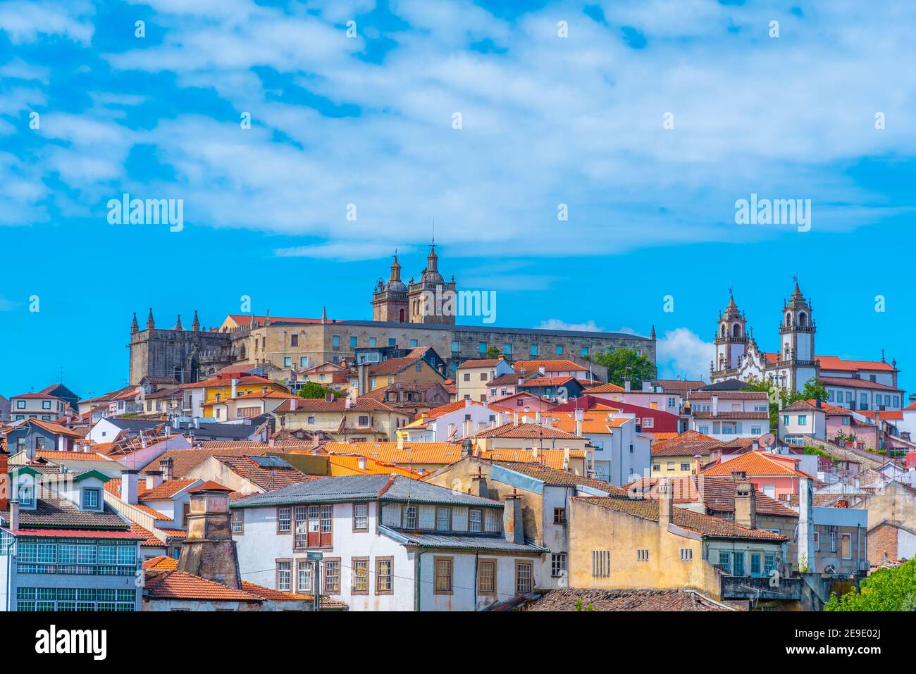 View of cityscape of Viseu, Portugal Stock Photo
