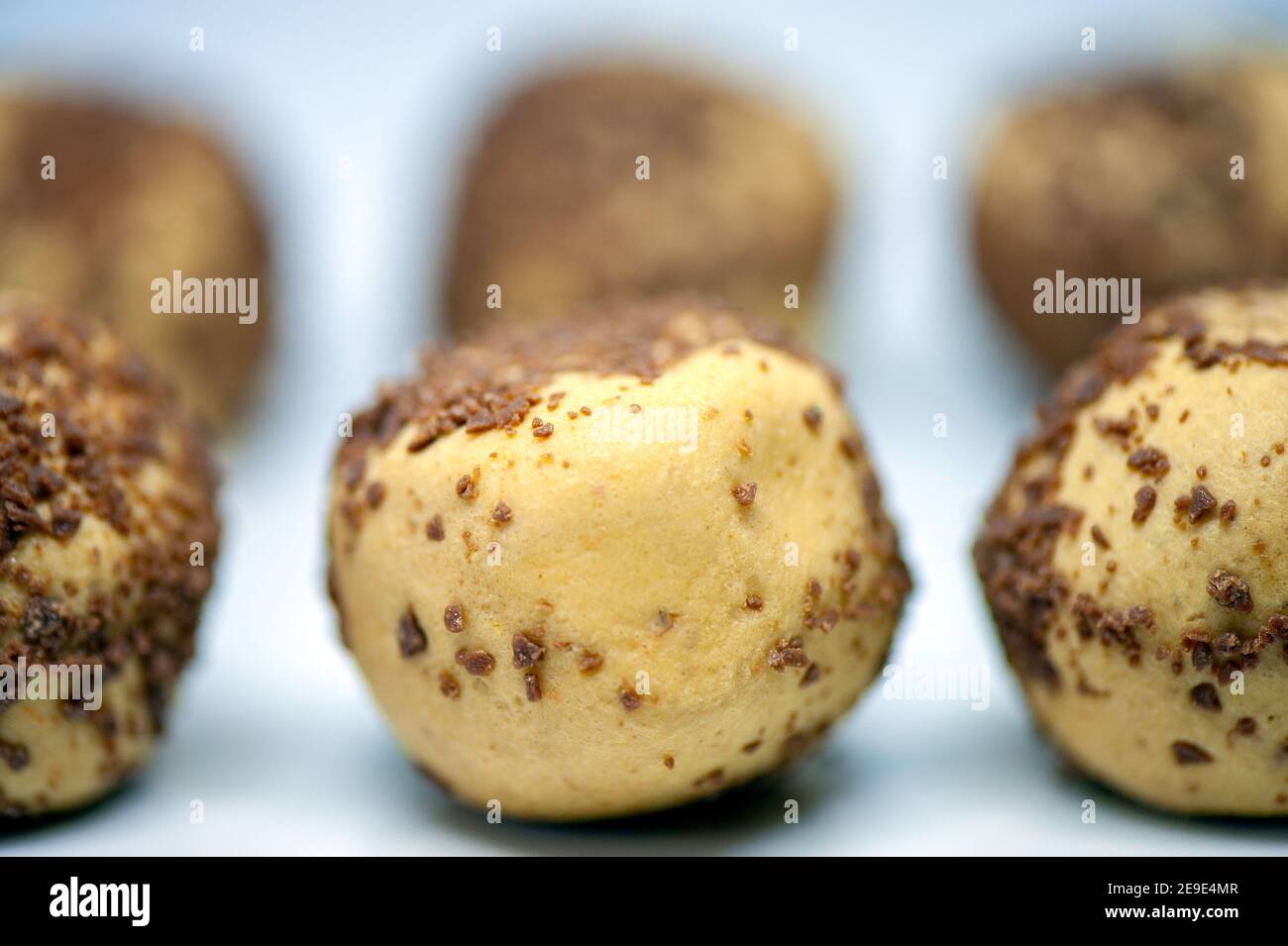 Little Moon frozen cookie dough mochi deserts Stock Photo Alamy