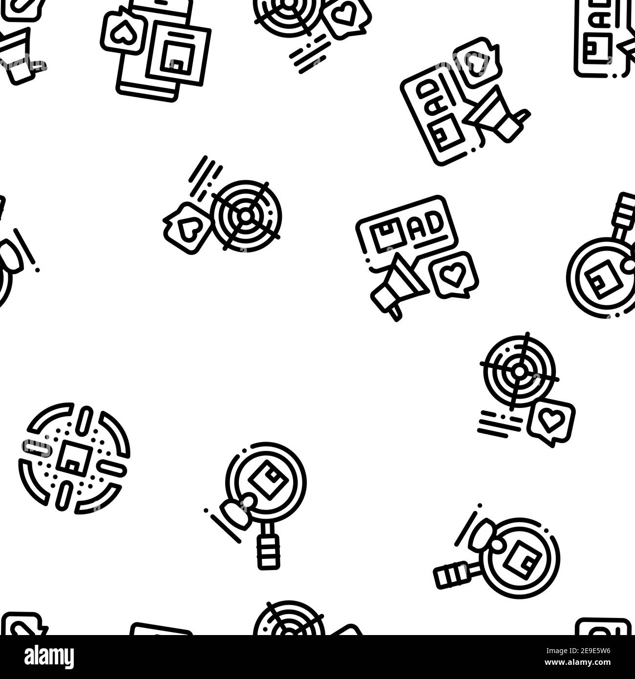 Buyer Customer Journey Seamless Pattern Vector Stock Vector Image & Art ...