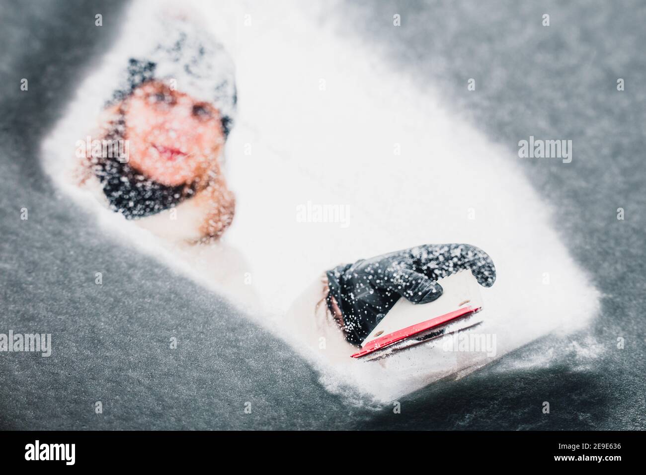 Frost On Car Sliding
