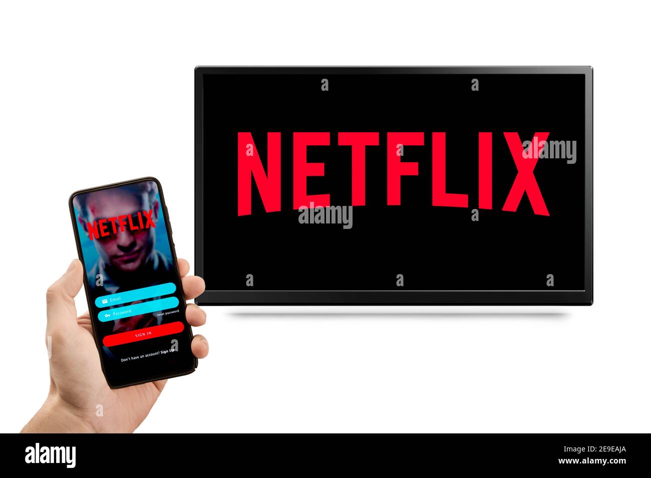 Netflix tv screen hi res stock photography and images Alamy