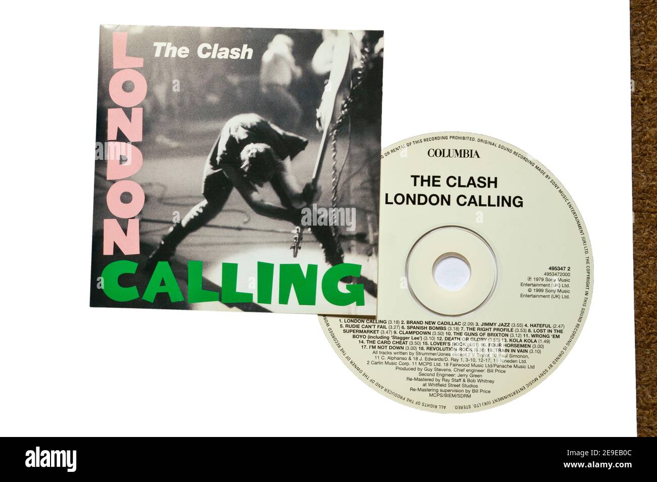 The Clash London Calling Music CD Compact Disc Stock Photo