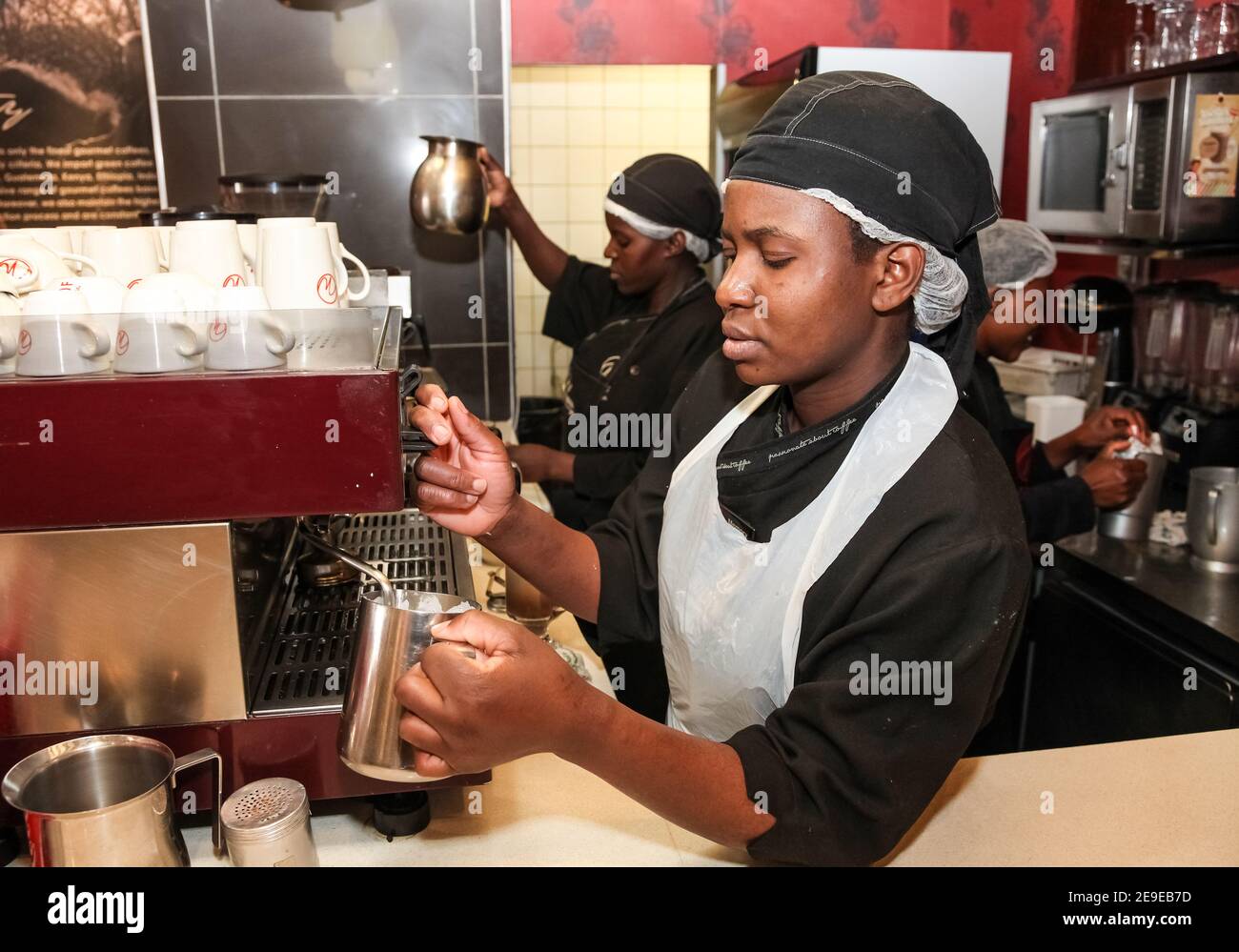 Johannesburg, South Africa August 7, 2012 African Female barista