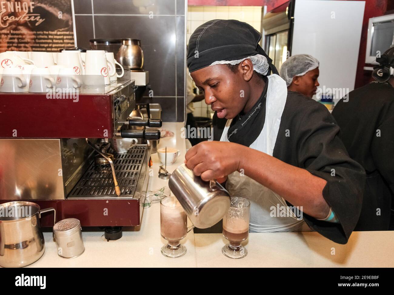 Johannesburg, South Africa August 7, 2012 African Female barista
