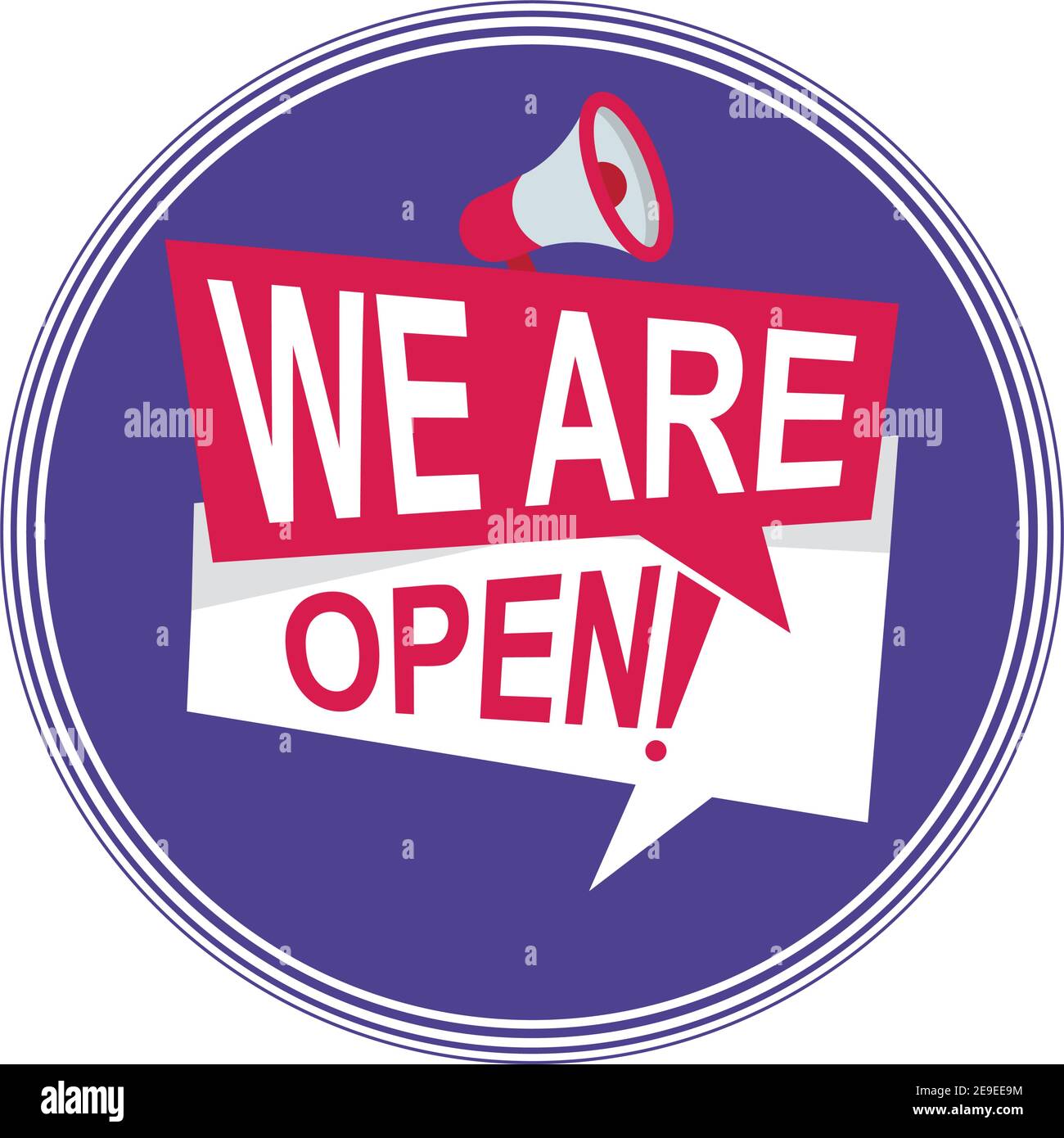 Opening soon seal Stock Vector Images - Alamy