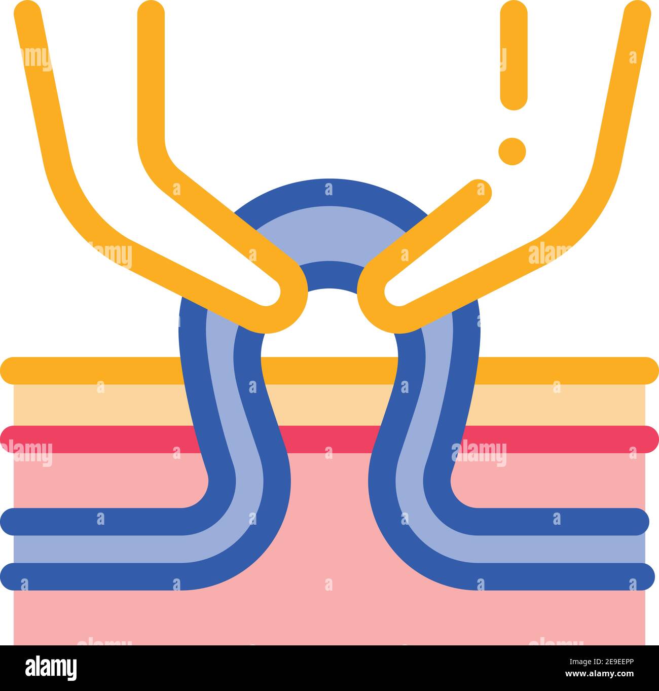 veins medical treatment color icon vector illustration Stock Vector ...