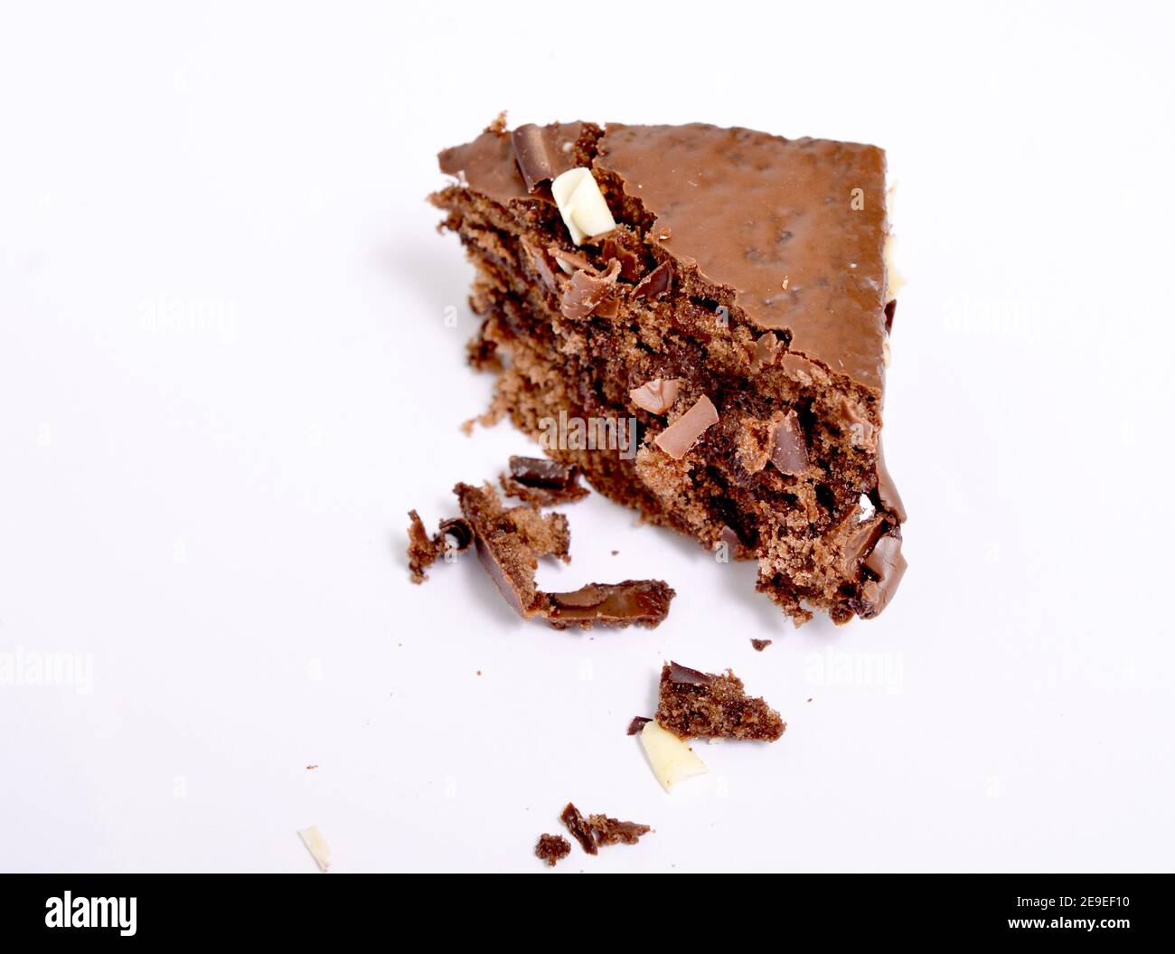 image of a Chocolate Cake isolated on White Stock Photo - Alamy