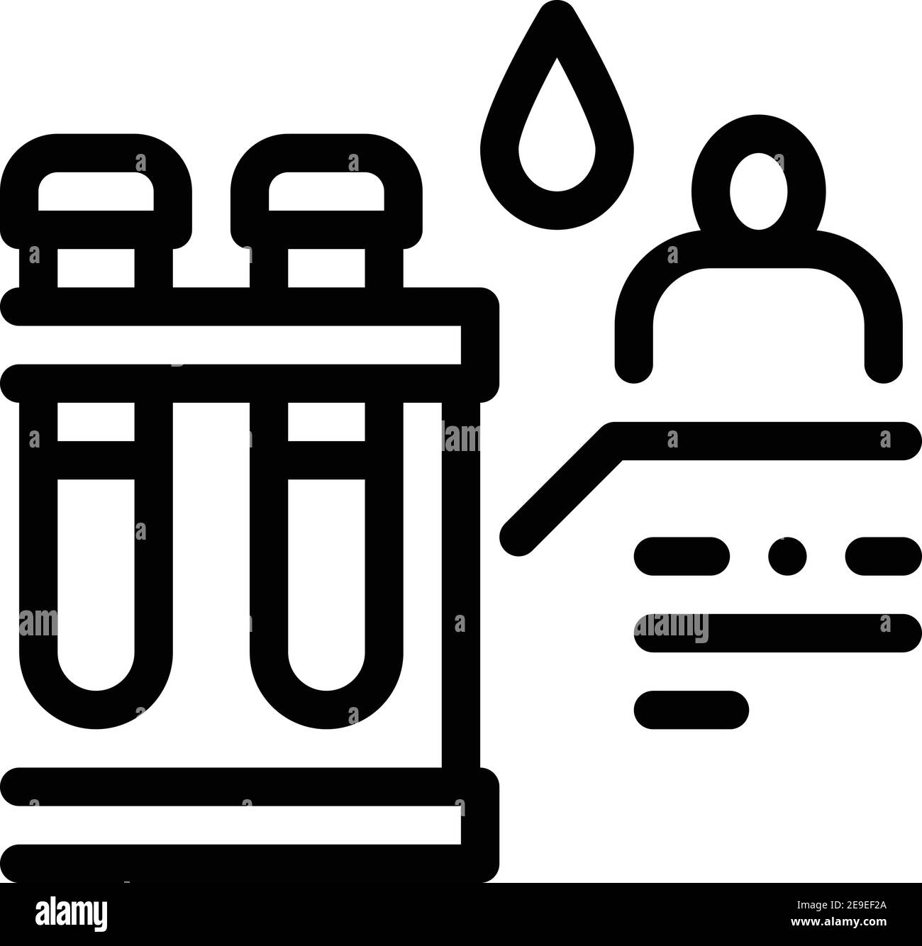 Blood test black line Black and White Stock Photos & Images - Alamy