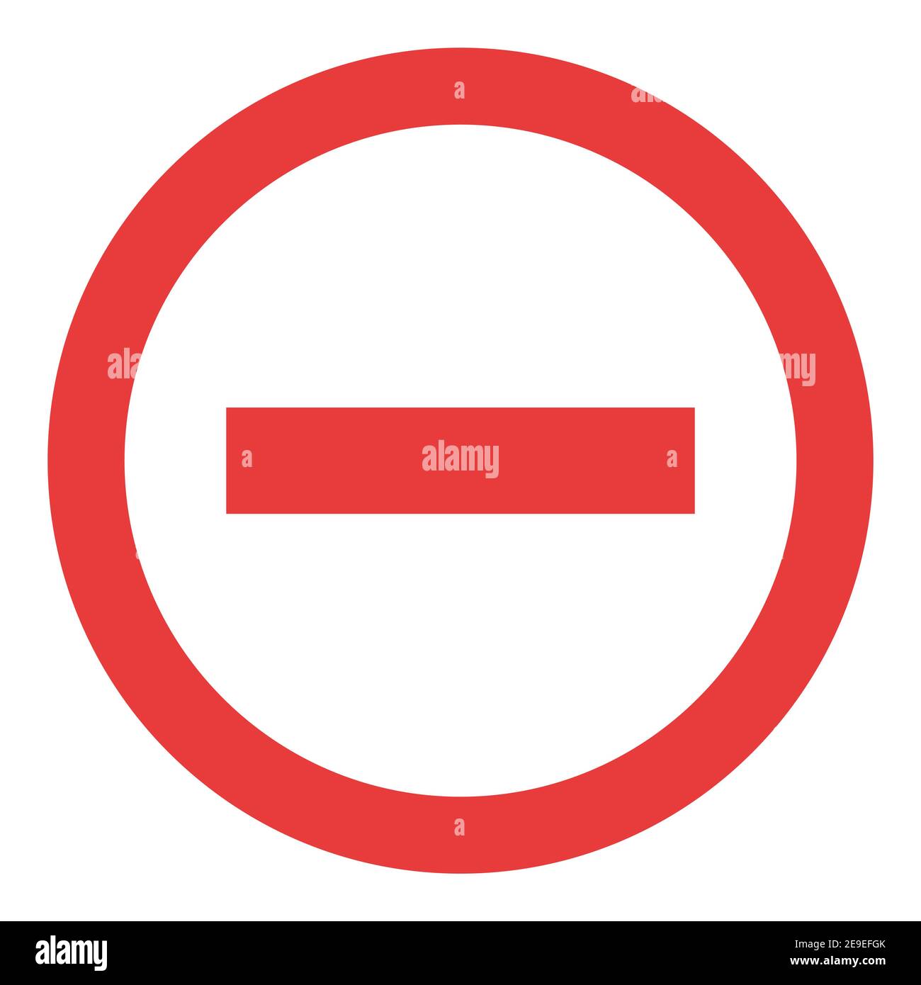 Stop sign, icon blank vector. Red color singe symbol illustration . Stock Vector
