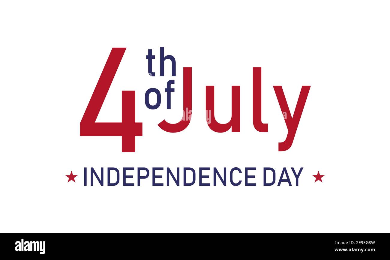 Happy 4th of July USA Independence Day greeting card with american ...