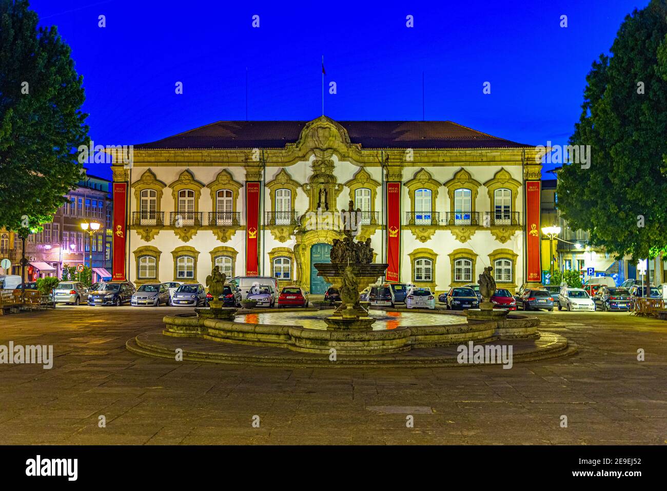Town hall in the historical center of Braga, Portugal Stock Photo Alamy
