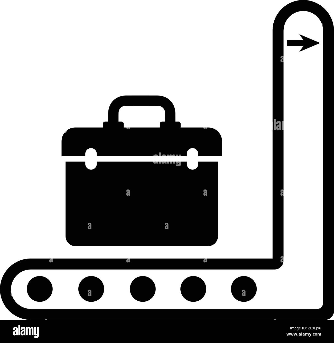 Baggage, transport conveyor icon. Well organized and editable Vector