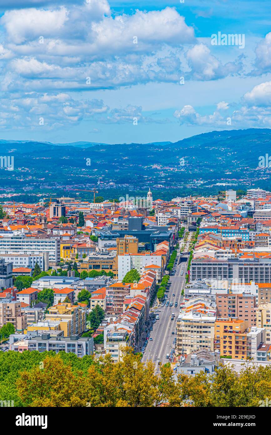 Aerial view of Braga from Monte Picoto, Portugal Stock Photo - Alamy