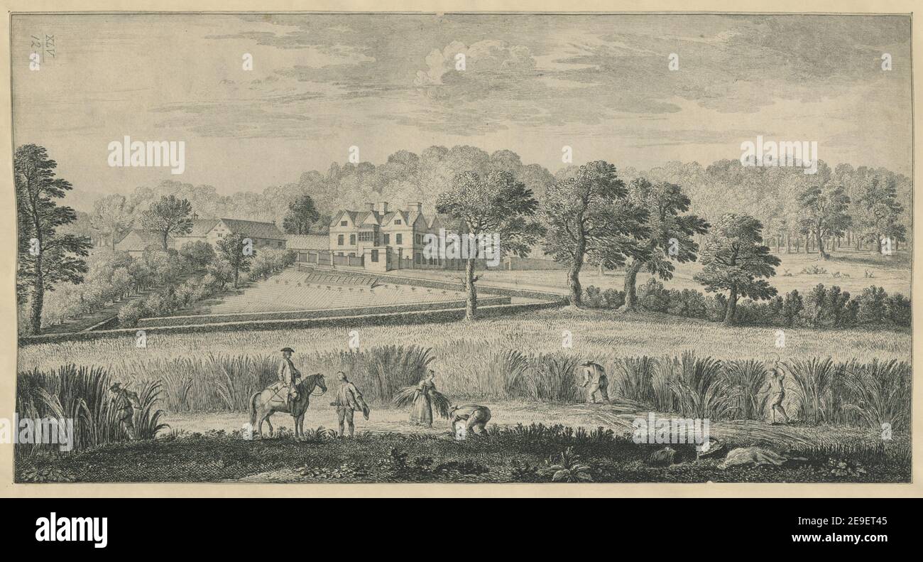 View of Ackworth Park . Author  Toms, W. H. 45.12-1. Place of publication: [London ?] Publisher: [unknown publisher]., Date of publication: [1749 c.]  Item type: 1 print Medium: etching and engraving Dimensions: sheet 26.9 x 51.2 cm [trimmed within platemark]  Former owner: George III, King of Great Britain, 1738-1820 Stock Photo