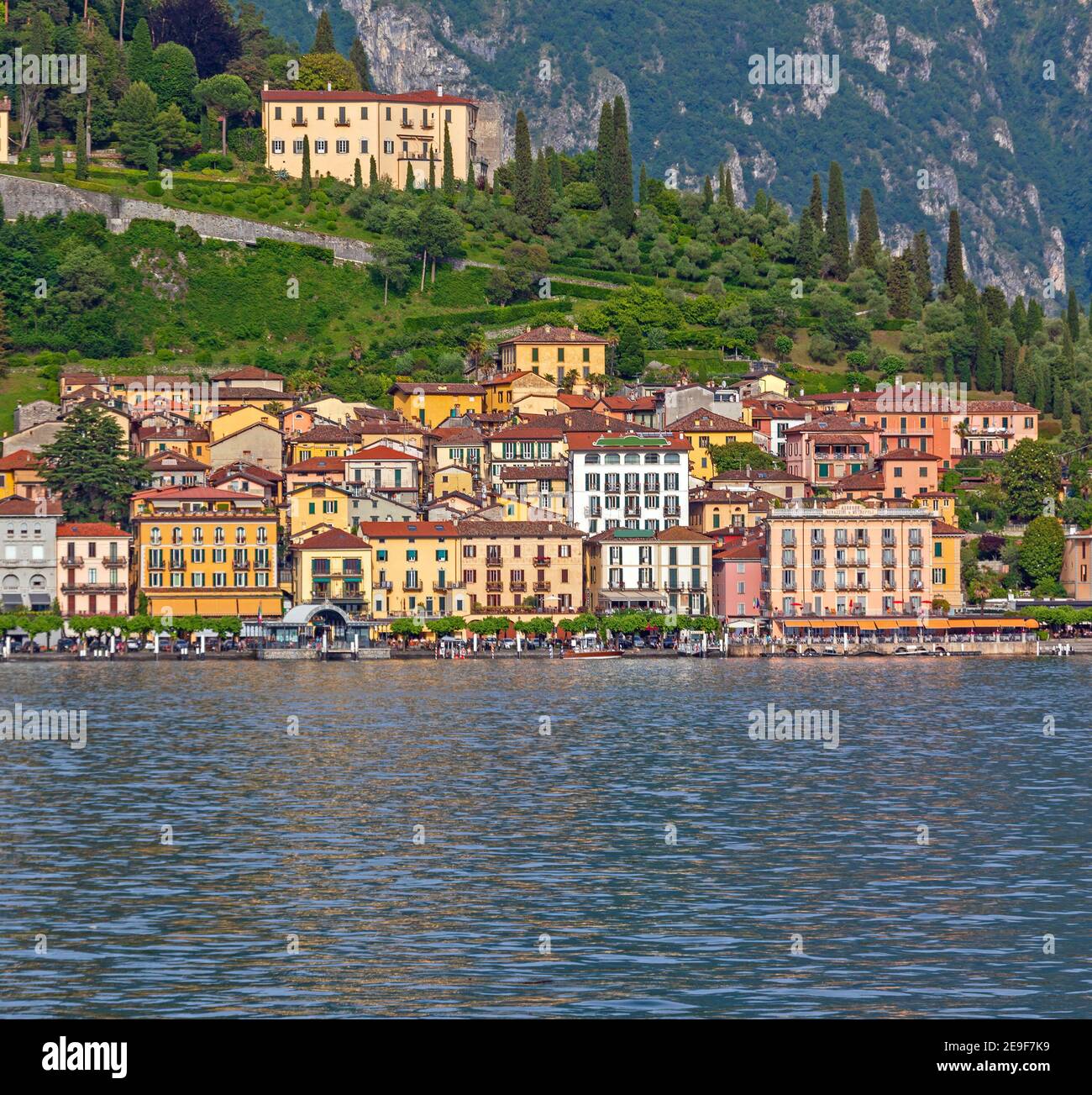 Bellagio Town at Lake Como in Italy Stock Photo
