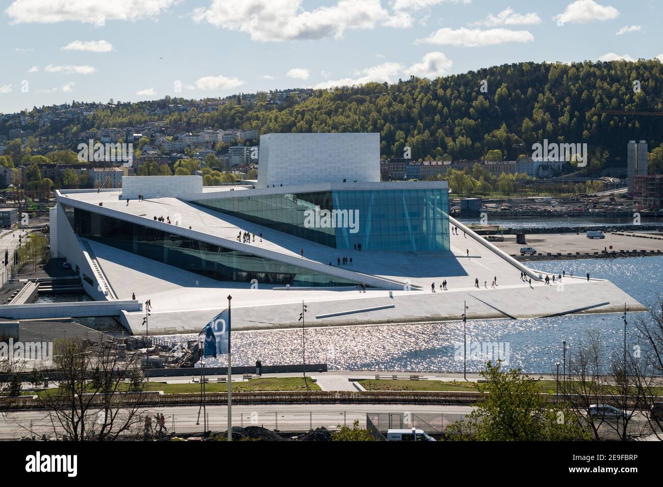 Den Norske Operahuset, Norwegian Opera House, Kirsten Flagstads Plass, Oslo, Norway. Stock Photo