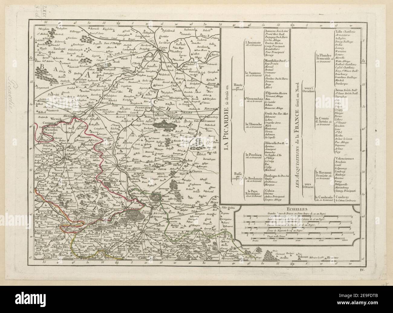 Flandres-Artois-Picardie - Landkarte für Frankreich