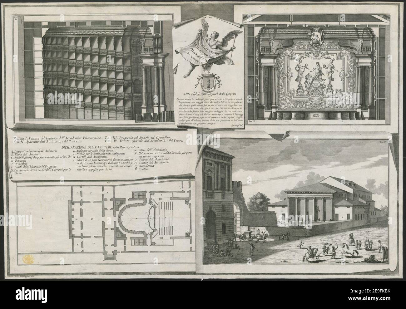 IL NUOVO TEATRO DELL' ACCADEMIA FILARMONICA DE VERONA.  Author  Zucchi, Francesco 79.41.f. Place of publication: [Verona] Publisher: [publisher not identified] Date of publication: [about 1750]  Item type: 1 print Medium: etching and engraving Dimensions: sheet 49.7 x 72 cm  Former owner: George III, King of Great Britain, 1738-1820 Stock Photo