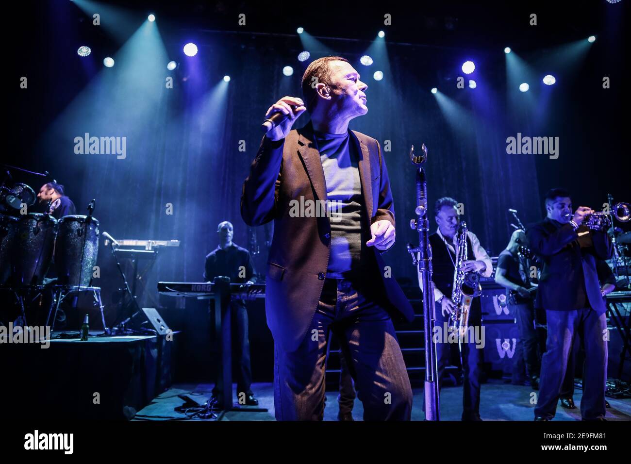 Duncan Campbell of UB40 performing live on stage at the O2 Shepherds ...