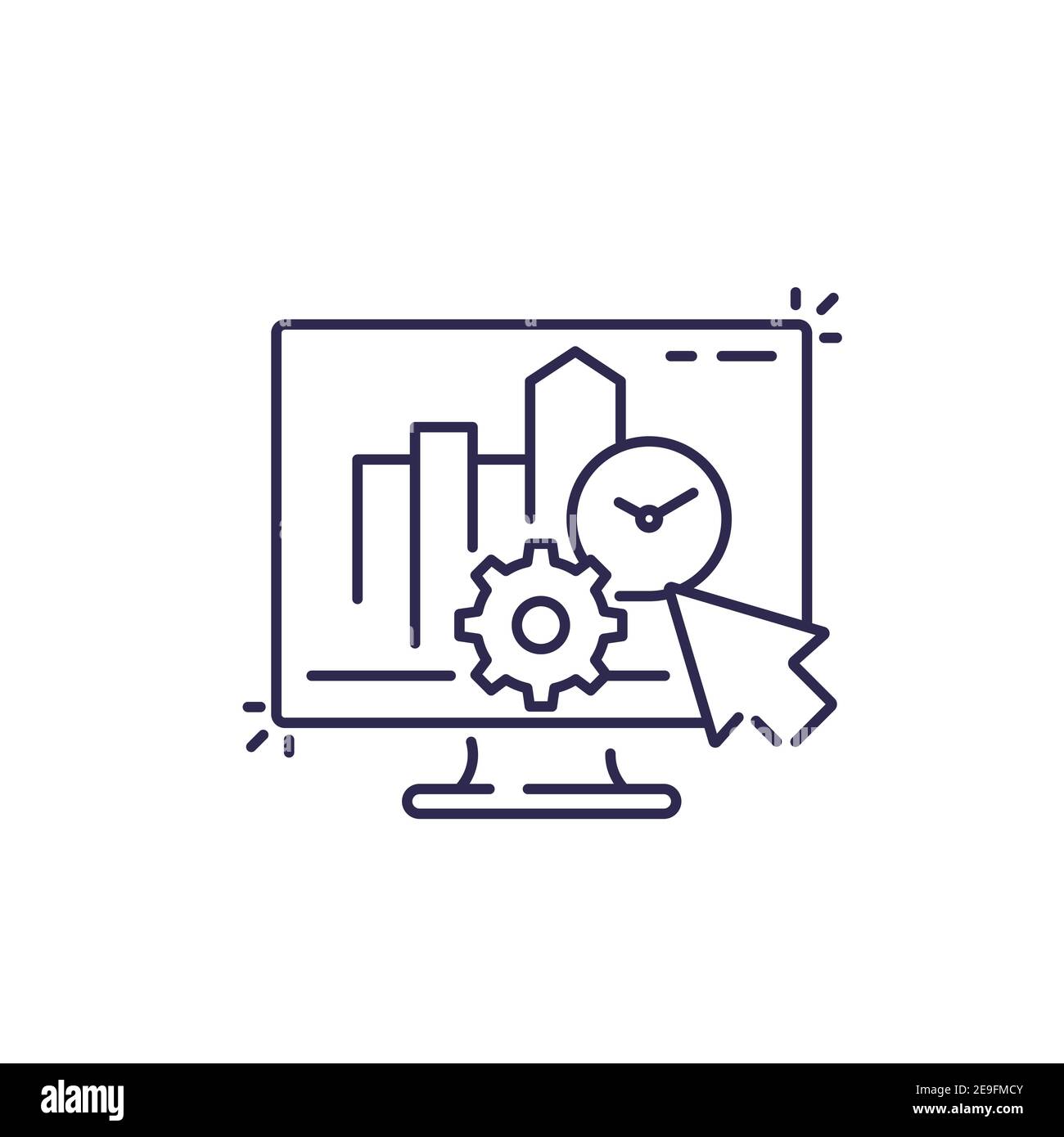Increase productivity graph Stock Vector Images - Alamy