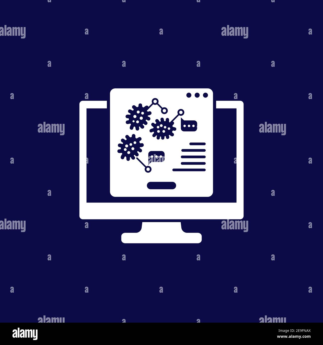 virus research or epidemiology icon Stock Vector Image & Art - Alamy