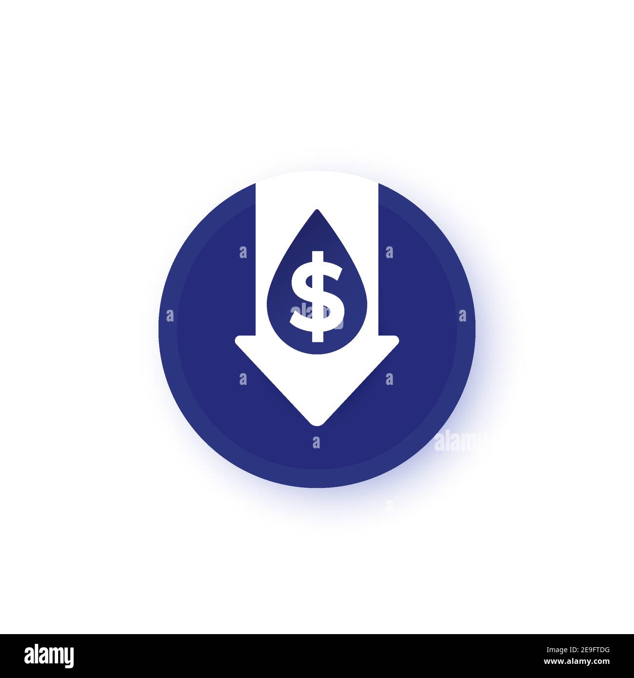 oil price drop icon, vector design Stock Vector Image & Art - Alamy