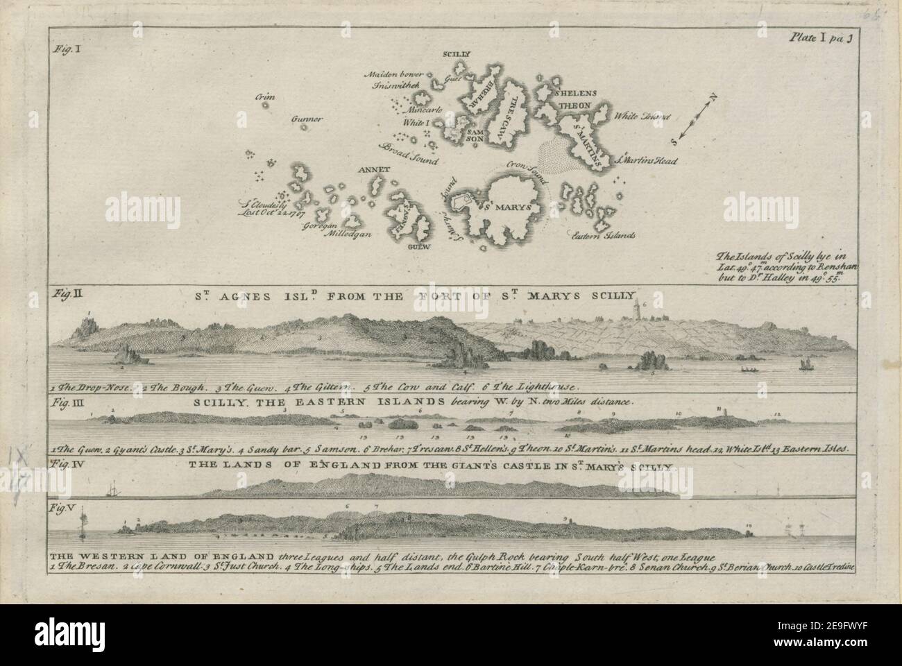 Scilly islands chart hi-res stock photography and images - Alamy