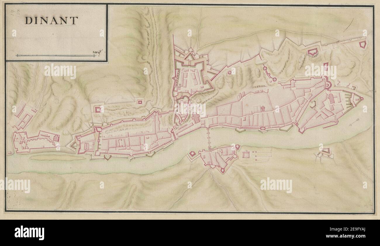 Dinant map hi-res stock photography and images - Alamy