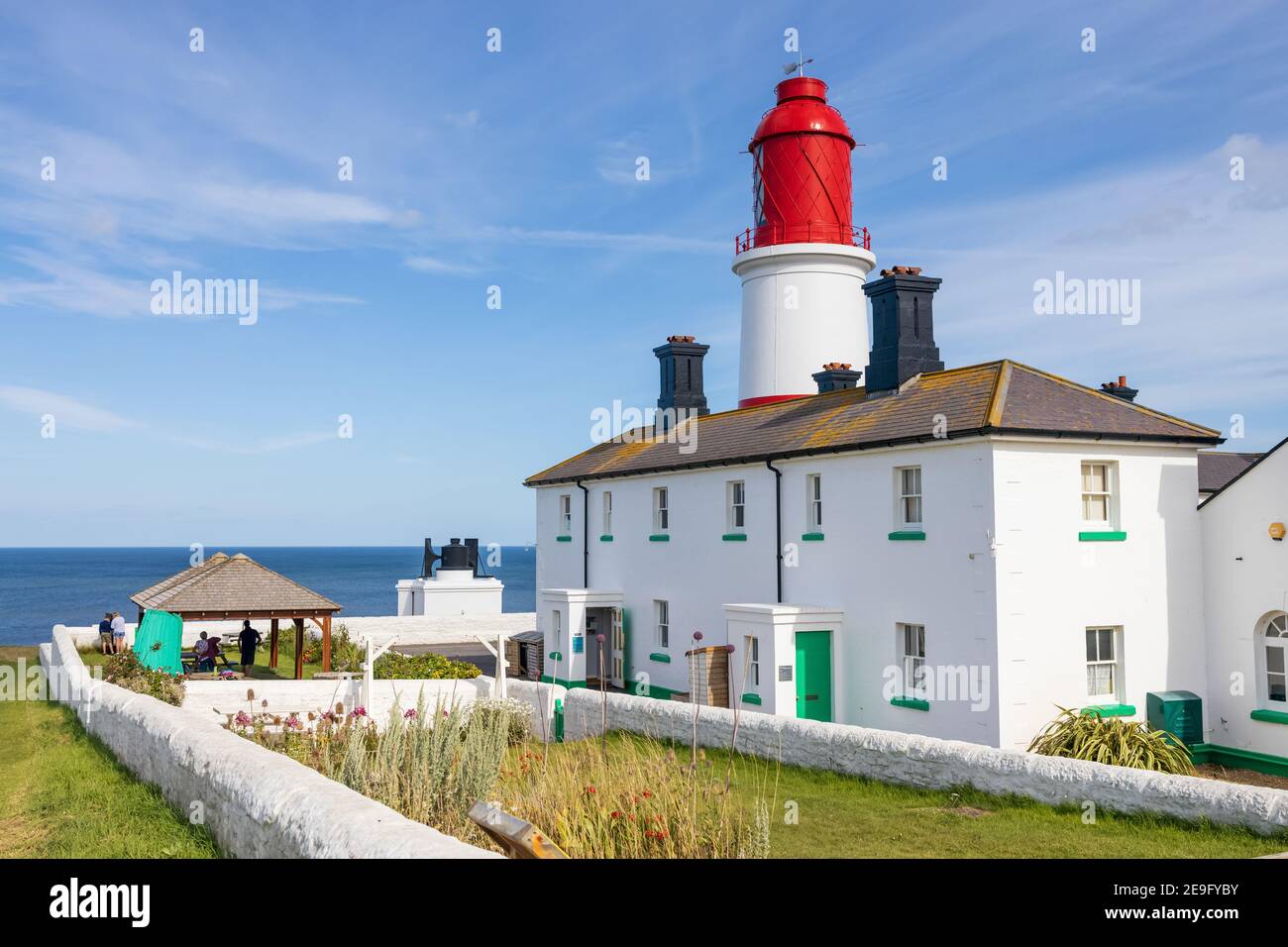 July Lighthouse South Shields UK: 29th July 2020: Souter Lighthouse and The Leas on a ...