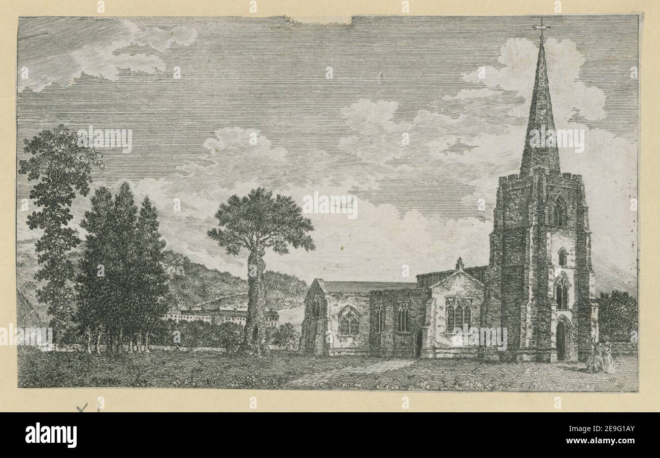 Duffield Church . Author  Malcolm, James Peller 11.34. Place of publication: [London] Publisher: [J. Sewell] Date of publication: [1787-1815]  Item type: 1 print Medium: etching Dimensions: sheet 9.9 x 16.7 cm  Former owner: George III, King of Great Britain, 1738-1820 Stock Photo