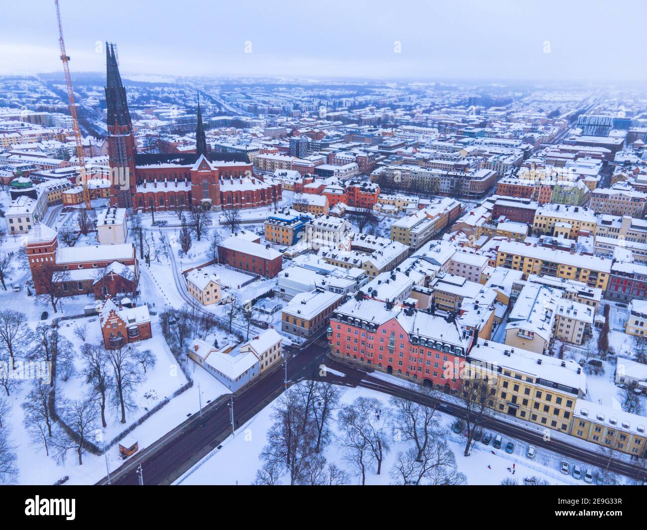 Uppsala, Sweden as seen in the Winter Stock Photo Alamy