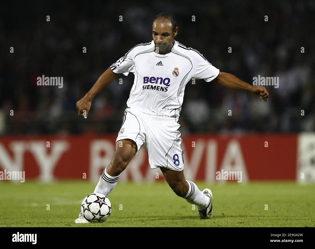 Real Madrid's Emerson during the UEFA Champions League, Group E, Olympique  Lyonnais vs Real Madrid CF at the Gerland Stadium in Lyon, France on  September 13, 2006. Lyon won 2-0. Photo by
