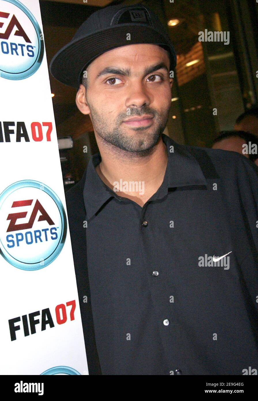 French NBA players Tony Parker during the evening of the launching video  games FIFA 07 at