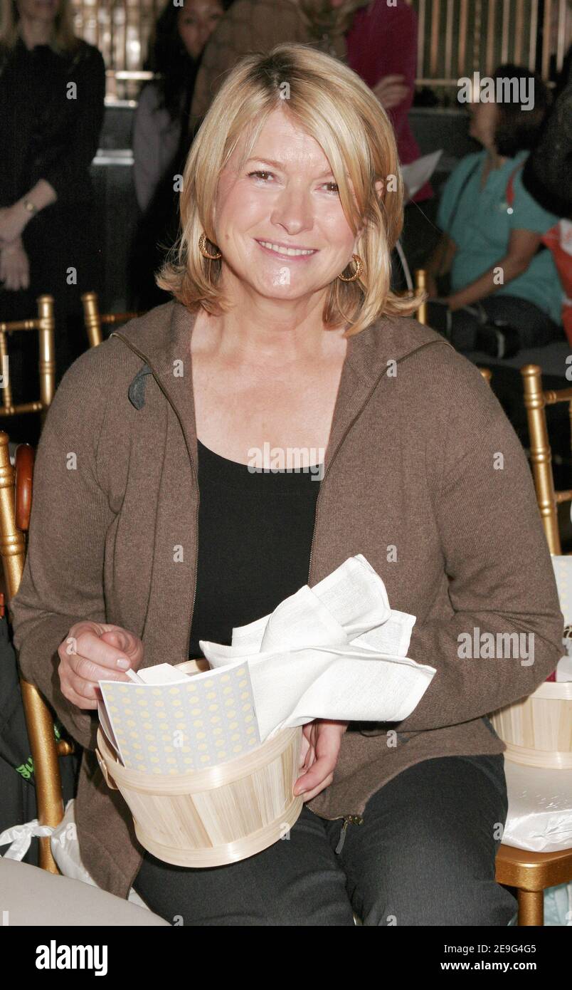 Martha Stewart front row during Cynthia Rowley Spring 2007 as part of ...