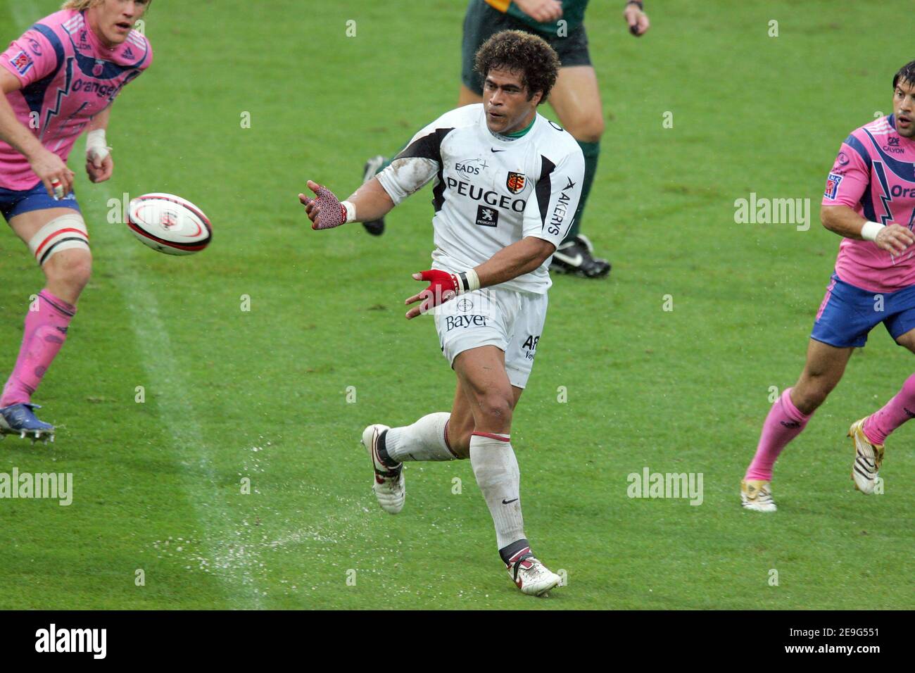 Finau Maka (Stade Toulousain) during the French Top 14 rugby Championship,  Stade Toulousain vs Stade Francais