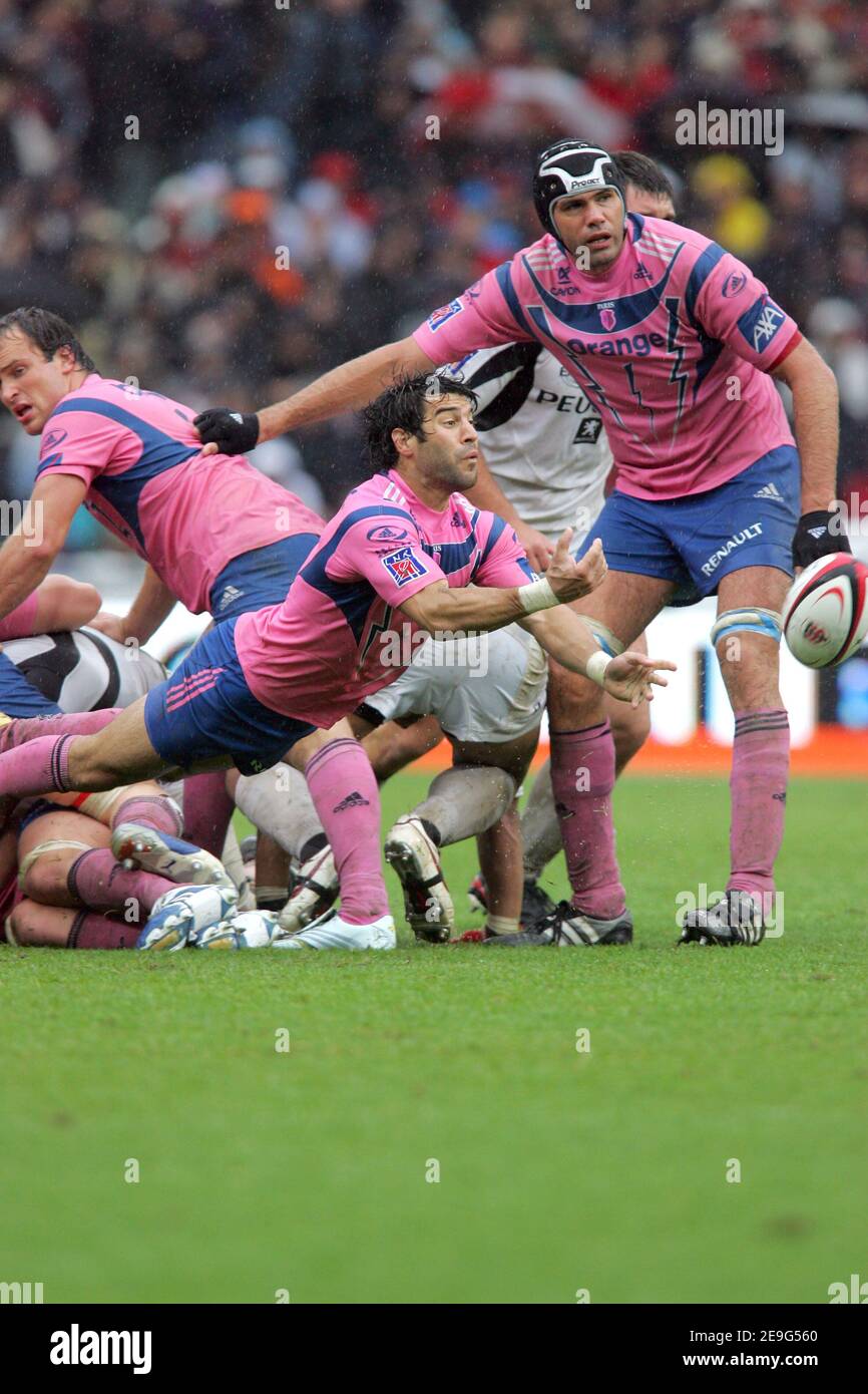 Jerome Fillol (Stade Francais) during the French Top 14 rugby Championship, Stade  Toulousain vs Stade Francais