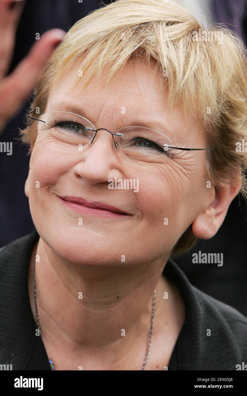 Marie Buffet French Communist party first secretary Marie-George Buffet pictured at ...