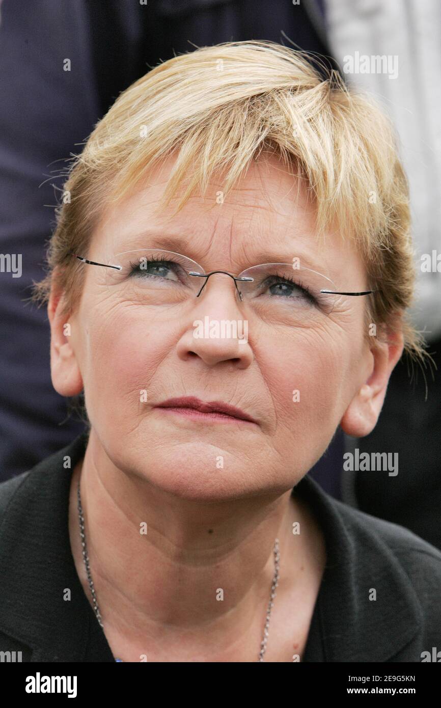 Marie Buffet French Communist party first secretary Marie-George Buffet pictured at ...