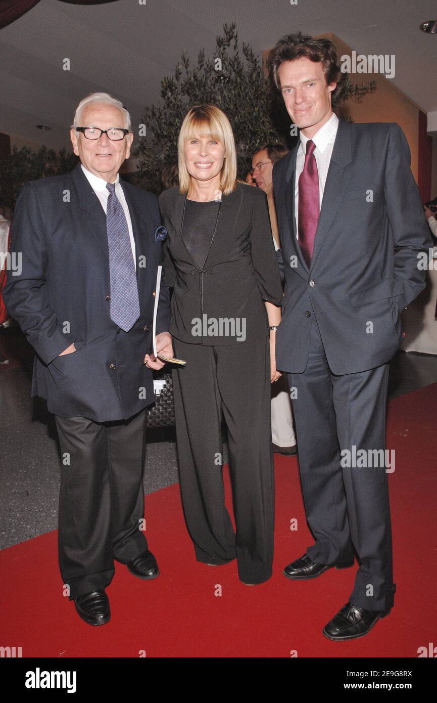 EXCLUSIVE COVERAGE. Fashion designer Pierre Cardin and Candice Patou attend  Robert Hossein's superproduction of 'Ben-Hur' at the 'Stade de France' in  Saint-Denis, near Paris, France on September 26, 2006. Photo by Nicolas